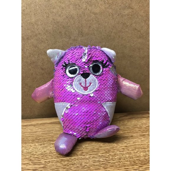 Cra-Z-Art Other - Cra-Z-Art Magic Flip Sequin Cuties Kitty Cat Feline Reversible Pink Hologram GUC